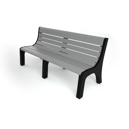 Frog Furnishings Gray 6' Newport Bench PB 6GRANEW